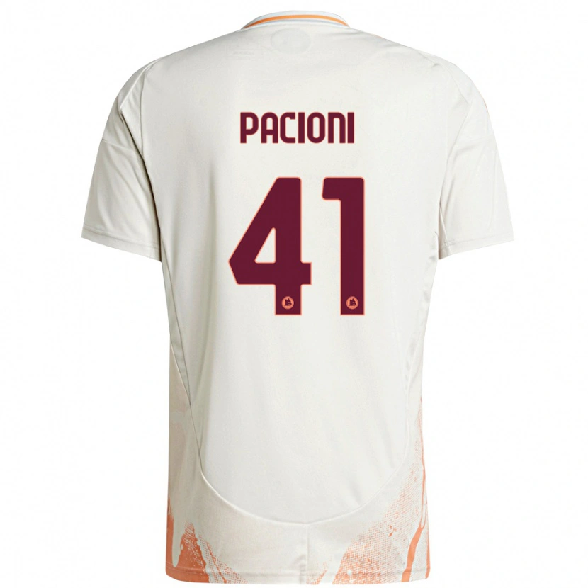 Danxen Heren Eleonora Pacioni #41 Crème Wit Oranje Uitshirt Uittenue 2024/25 T-Shirt