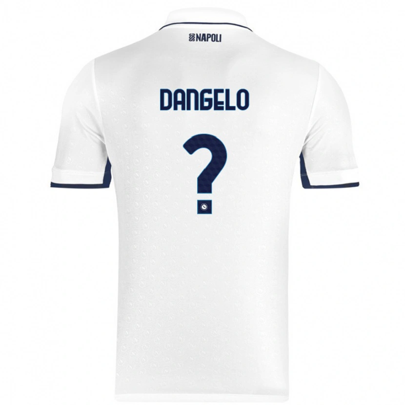 Danxen Heren Raffaele Dangelo #0 Wit Koningsblauw Uitshirt Uittenue 2024/25 T-Shirt