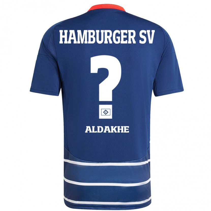 Danxen Heren Ather Aldakhe #0 Donkerblauw Uitshirt Uittenue 2024/25 T-Shirt