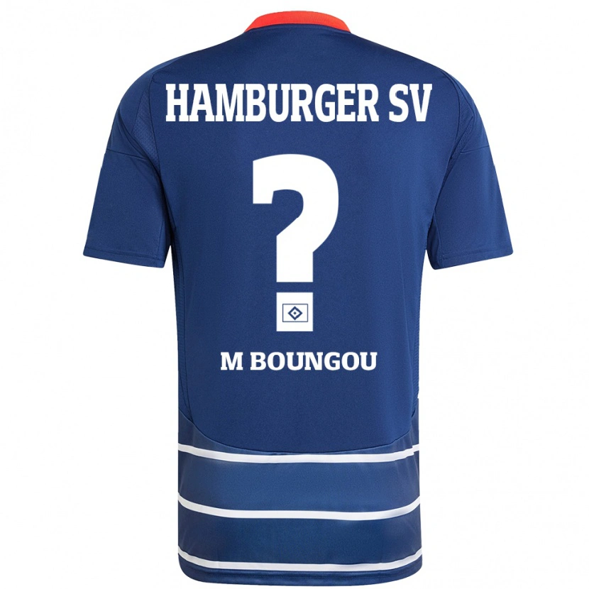 Danxen Heren Edmond Loubongo-M'boungou #0 Donkerblauw Uitshirt Uittenue 2024/25 T-Shirt