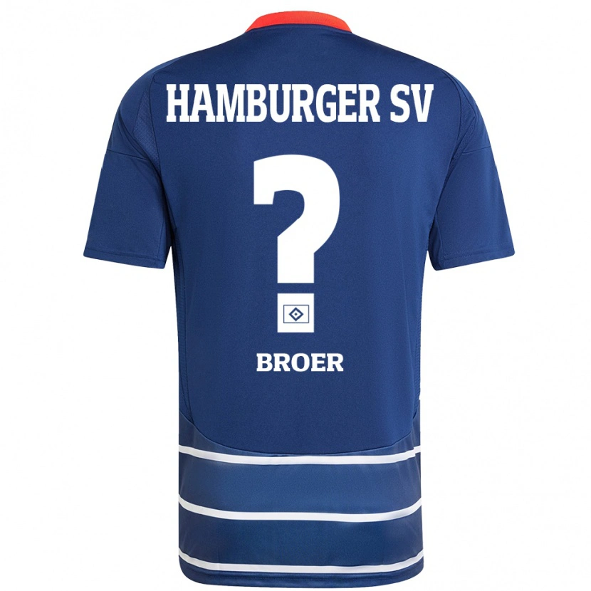 Danxen Heren Yannick Tim Bröer #0 Donkerblauw Uitshirt Uittenue 2024/25 T-Shirt