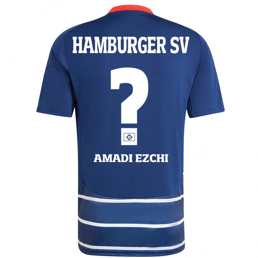 Danxen Heren Emmanuel Amadi Ezchi #0 Donkerblauw Uitshirt Uittenue 2024/25 T-Shirt