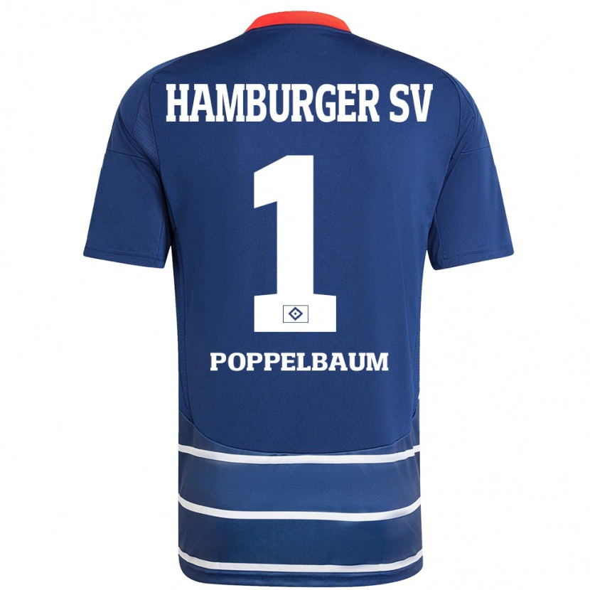 Danxen Heren Colin Poppelbaum #1 Donkerblauw Uitshirt Uittenue 2024/25 T-Shirt