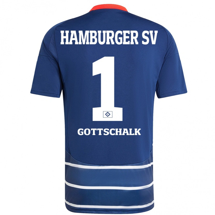 Danxen Heren Juri Gottschalk #1 Donkerblauw Uitshirt Uittenue 2024/25 T-Shirt