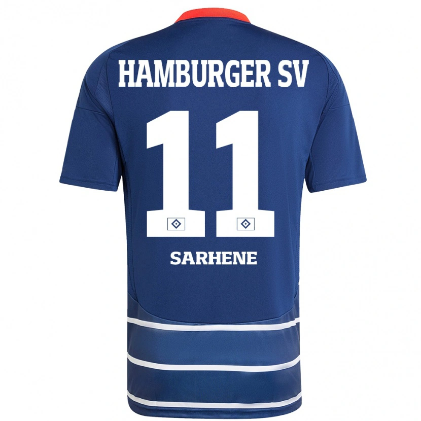 Danxen Heren Clement Nana-Sarhene #11 Donkerblauw Uitshirt Uittenue 2024/25 T-Shirt