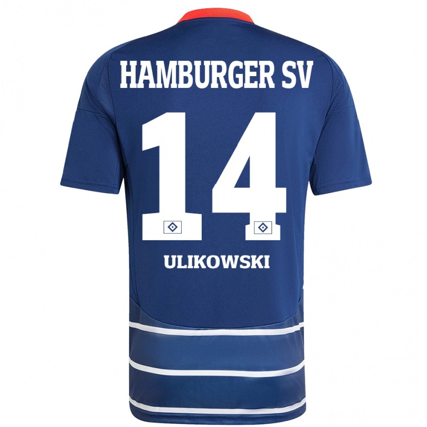 Danxen Heren Felix Ulikowski #14 Donkerblauw Uitshirt Uittenue 2024/25 T-Shirt