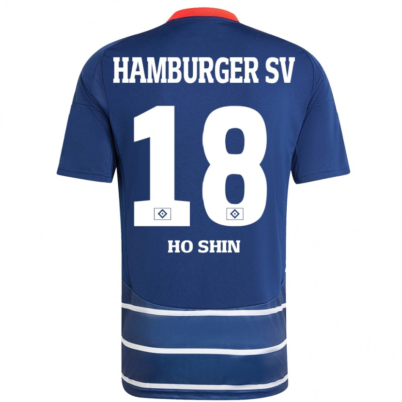 Danxen Heren Jae Ho Shin #18 Donkerblauw Uitshirt Uittenue 2024/25 T-Shirt