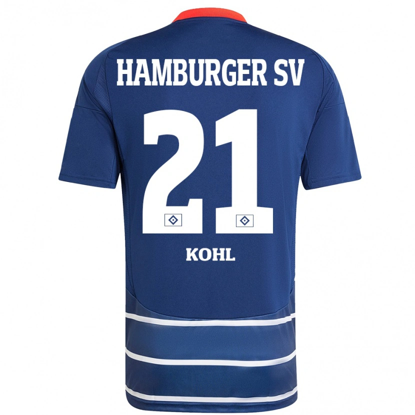 Danxen Heren Ohene Köhl #21 Donkerblauw Uitshirt Uittenue 2024/25 T-Shirt