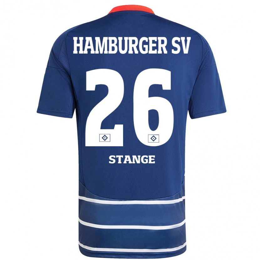 Danxen Heren Otto Stange #26 Donkerblauw Uitshirt Uittenue 2024/25 T-Shirt