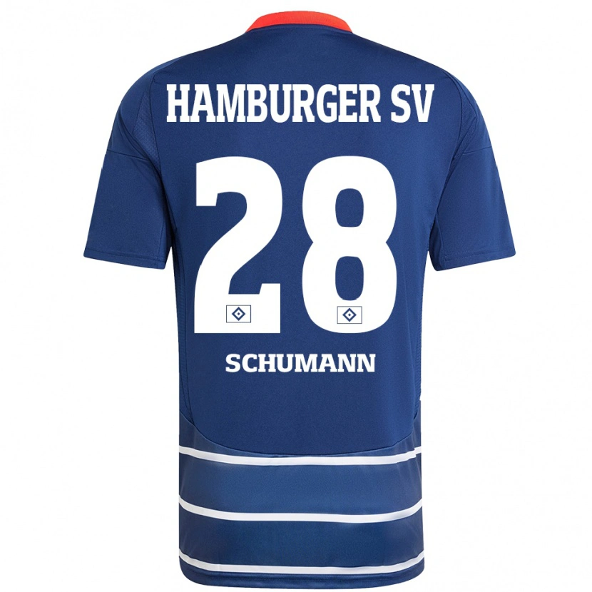 Danxen Heren Henri Schümann #28 Donkerblauw Uitshirt Uittenue 2024/25 T-Shirt