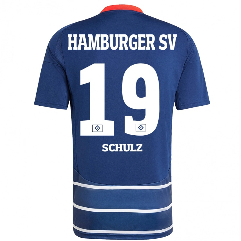 Danxen Heren Victoria Schulz #19 Donkerblauw Uitshirt Uittenue 2024/25 T-Shirt