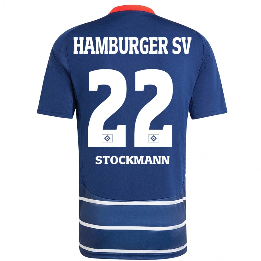 Danxen Heren Sarah Stöckmann #22 Donkerblauw Uitshirt Uittenue 2024/25 T-Shirt