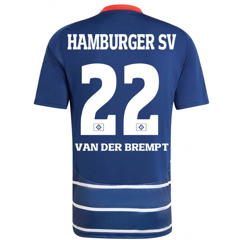 Danxen Heren Ignace Van Der Brempt #22 Donkerblauw Uitshirt Uittenue 2024/25 T-Shirt