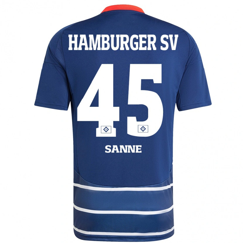 Danxen Heren Tom Sanne #45 Donkerblauw Uitshirt Uittenue 2024/25 T-Shirt