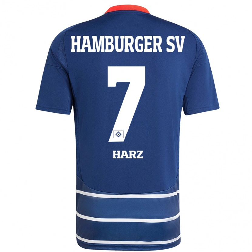 Danxen Heren Theo Harz #7 Donkerblauw Uitshirt Uittenue 2024/25 T-Shirt