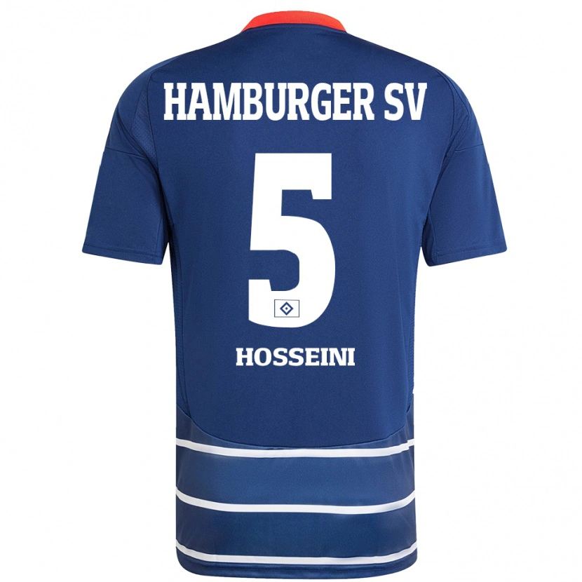 Danxen Heren Reza Hosseini #5 Donkerblauw Uitshirt Uittenue 2024/25 T-Shirt