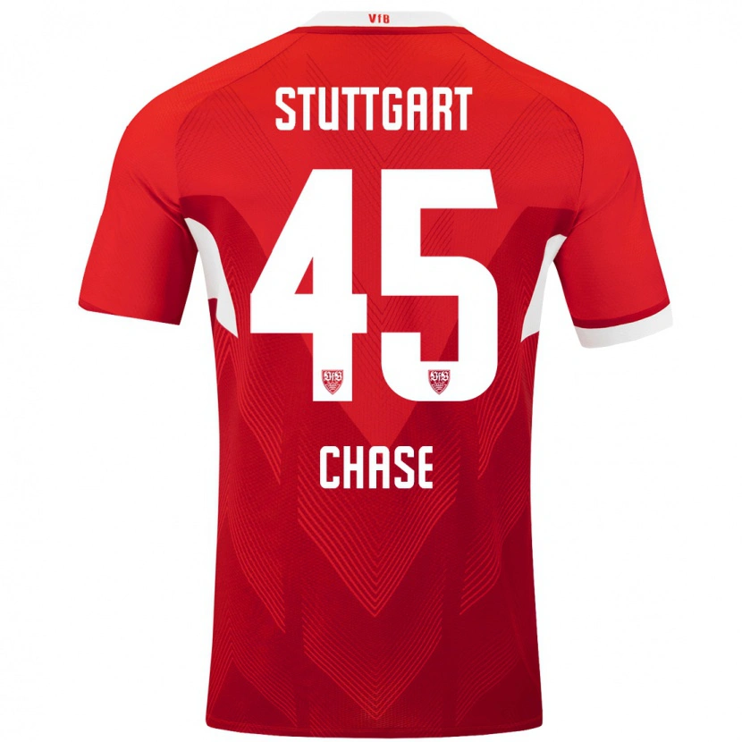 Danxen Heren Anrie Chase #45 Rood Wit Uitshirt Uittenue 2024/25 T-Shirt