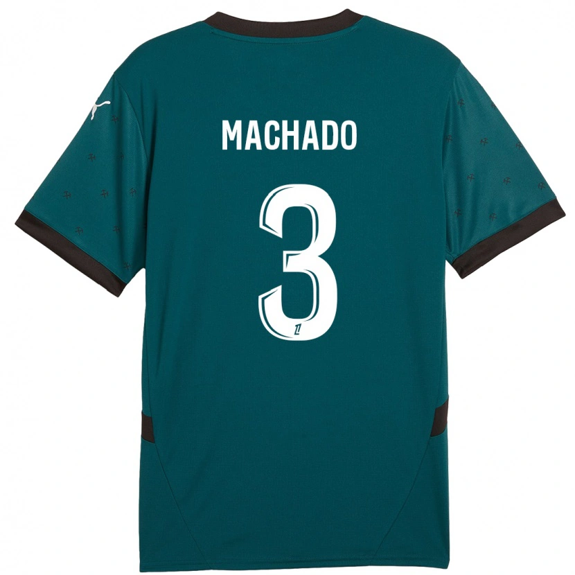 Danxen Heren Deiver Machado #3 Donkergroen Uitshirt Uittenue 2024/25 T-Shirt