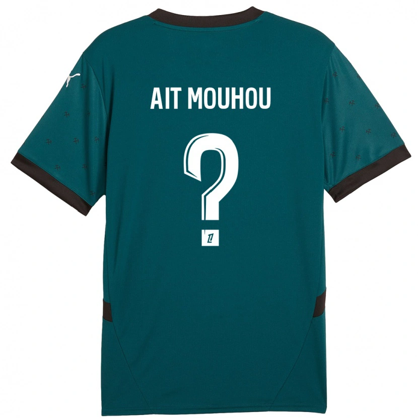 Danxen Heren Nassim Ait Mouhou #0 Donkergroen Uitshirt Uittenue 2024/25 T-Shirt