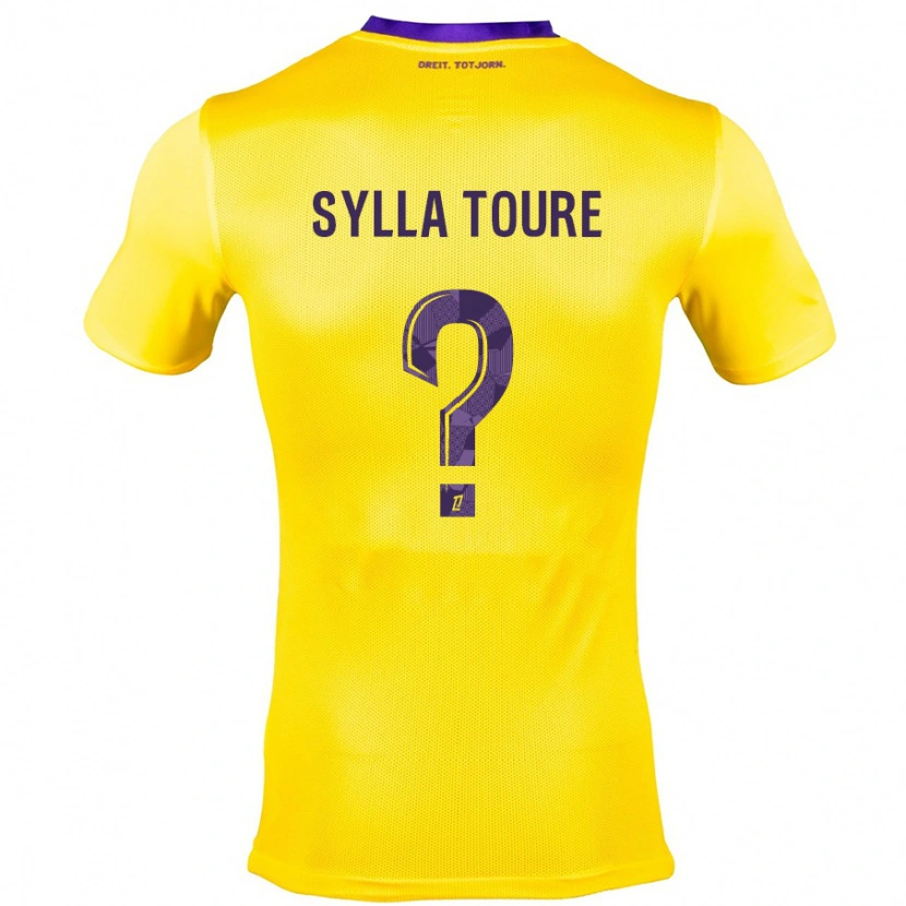 Danxen Heren Ismael Sylla Touré #0 Geel Paars Uitshirt Uittenue 2024/25 T-Shirt