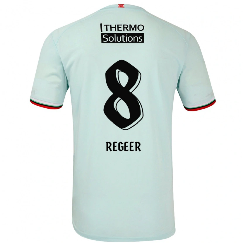 Danxen Heren Youri Regeer #8 Lichtgroen Uitshirt Uittenue 2024/25 T-Shirt