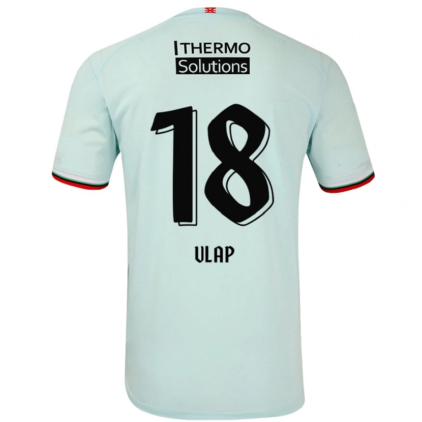 Danxen Heren Michel Vlap #18 Lichtgroen Uitshirt Uittenue 2024/25 T-Shirt