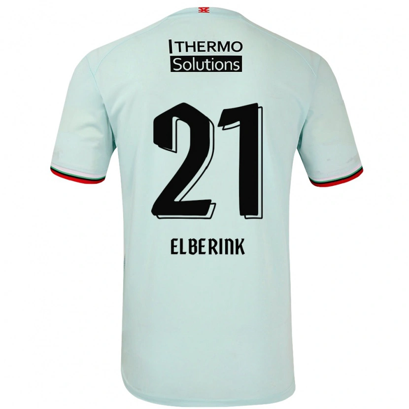 Danxen Heren Eva Oude Elberink #21 Lichtgroen Uitshirt Uittenue 2024/25 T-Shirt