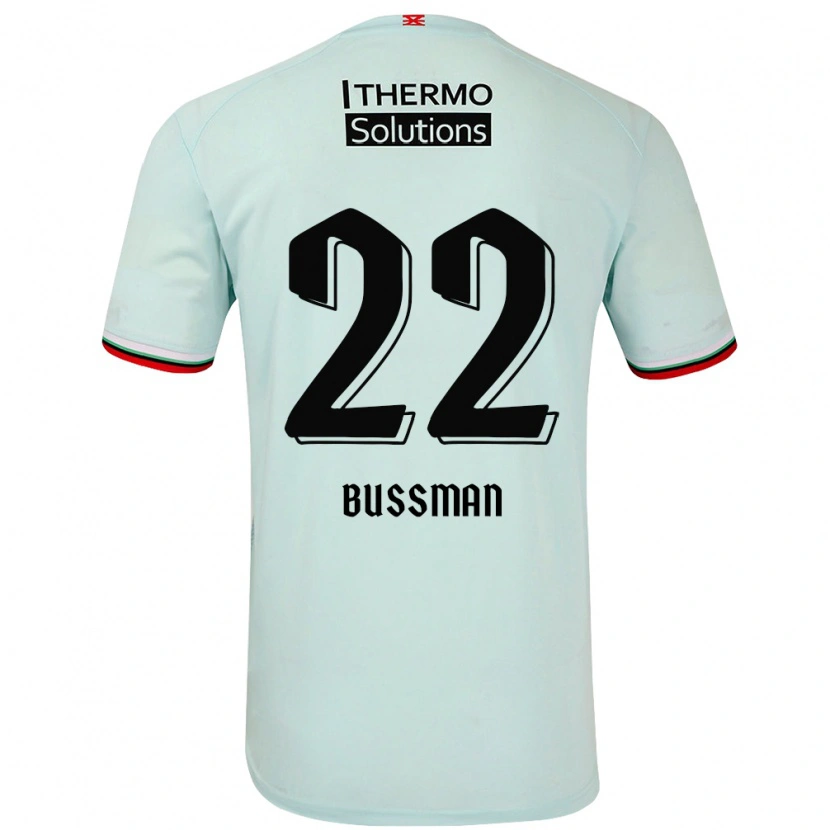 Danxen Heren Fiene Bussman #22 Lichtgroen Uitshirt Uittenue 2024/25 T-Shirt