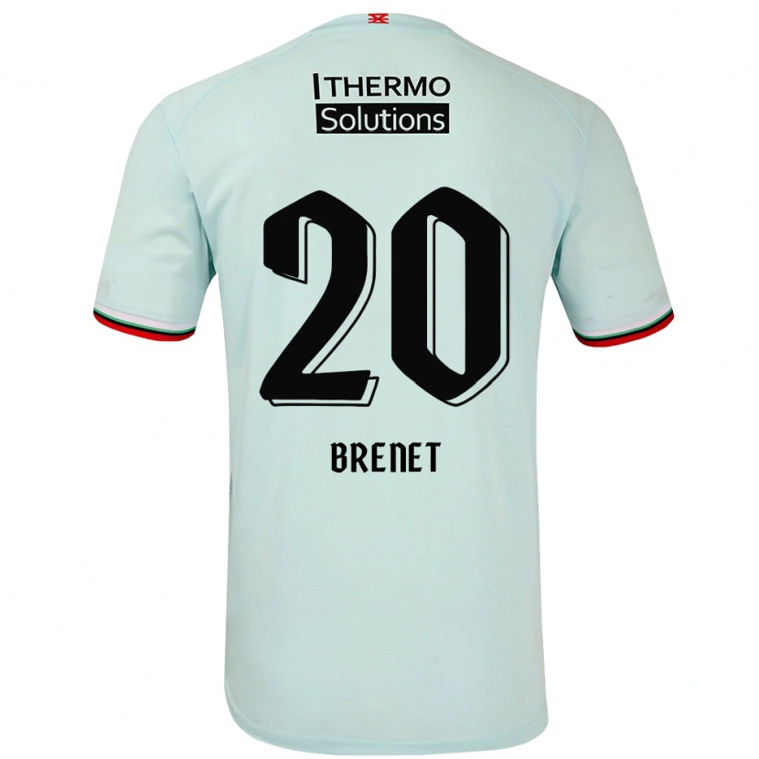 Danxen Heren Joshua Brenet #20 Lichtgroen Uitshirt Uittenue 2024/25 T-Shirt