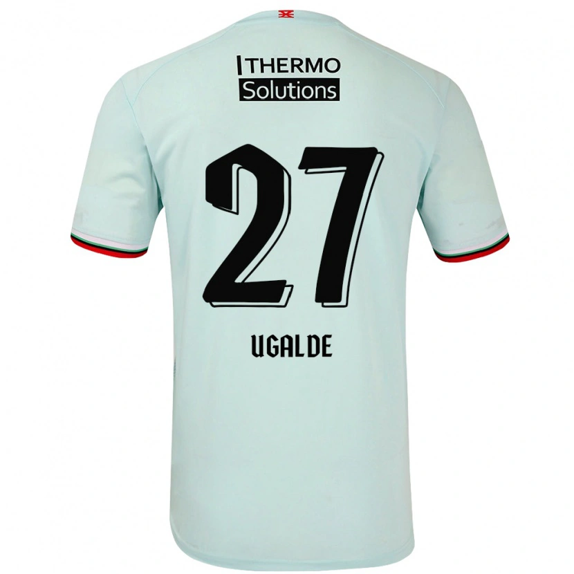 Danxen Heren Manfred Ugalde #27 Lichtgroen Uitshirt Uittenue 2024/25 T-Shirt