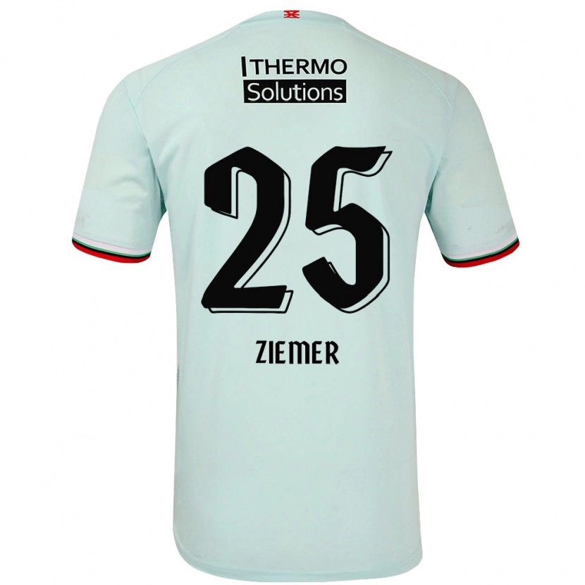 Danxen Heren Taylor Ziemer #25 Lichtgroen Uitshirt Uittenue 2024/25 T-Shirt