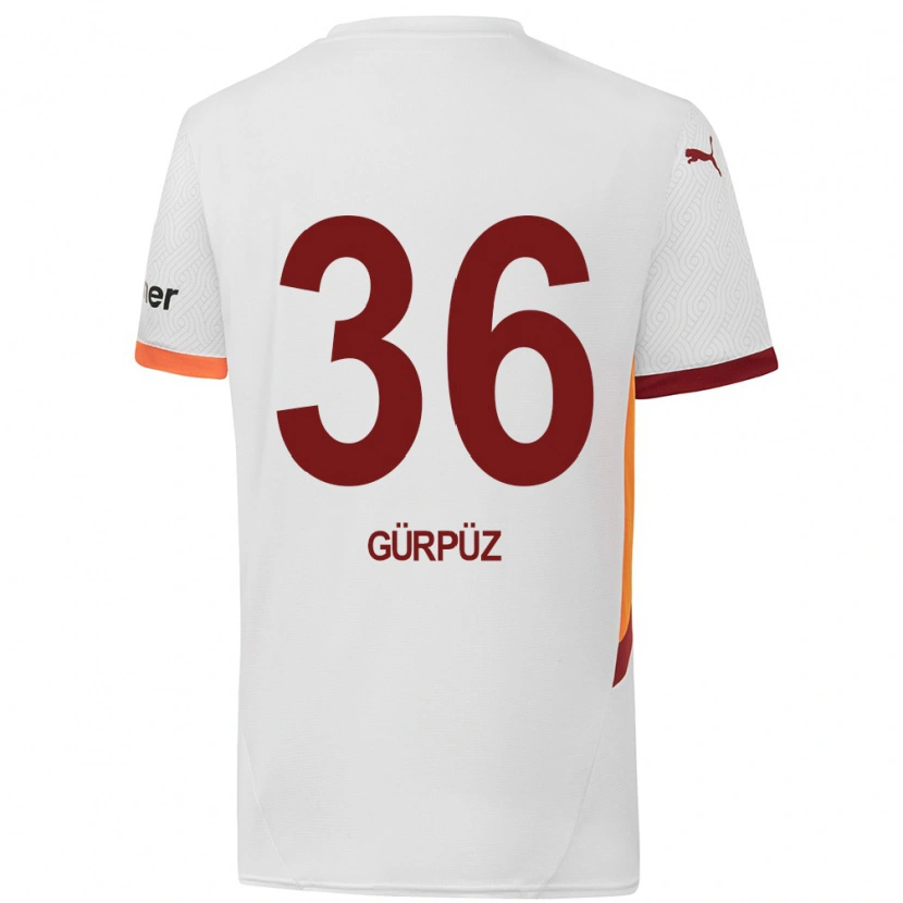 Danxen Heren Gökdeniz Gürpüz #36 Wit Geel Rood Uitshirt Uittenue 2024/25 T-Shirt