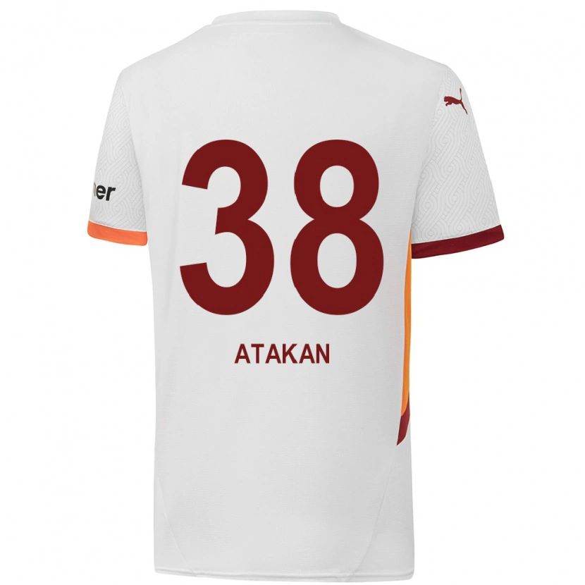 Danxen Heren Atakan Ordu #38 Wit Geel Rood Uitshirt Uittenue 2024/25 T-Shirt