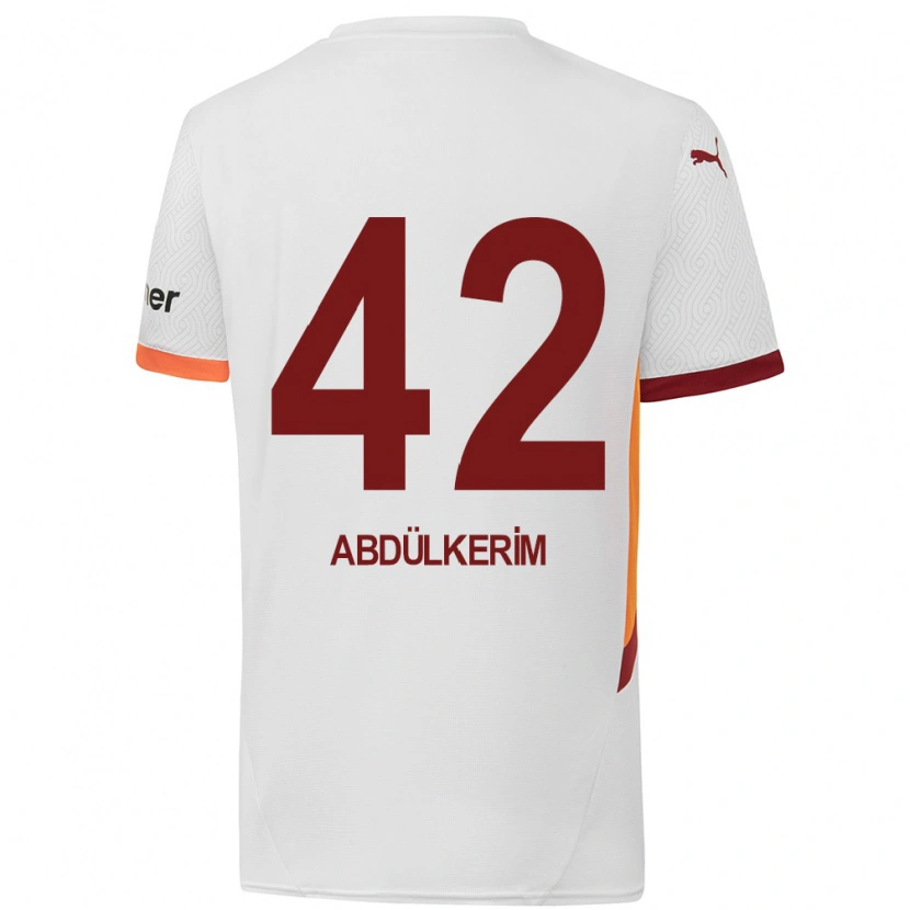 Danxen Heren Abdülkerim Bardakcı #42 Wit Geel Rood Uitshirt Uittenue 2024/25 T-Shirt