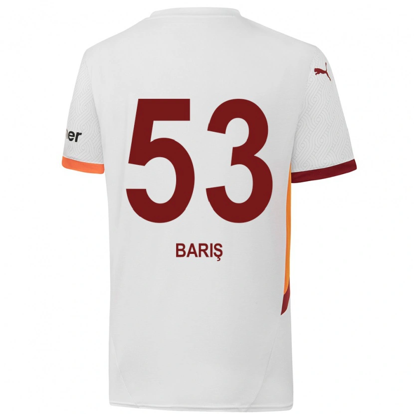 Danxen Heren Barış Alper Yılmaz #53 Wit Geel Rood Uitshirt Uittenue 2024/25 T-Shirt