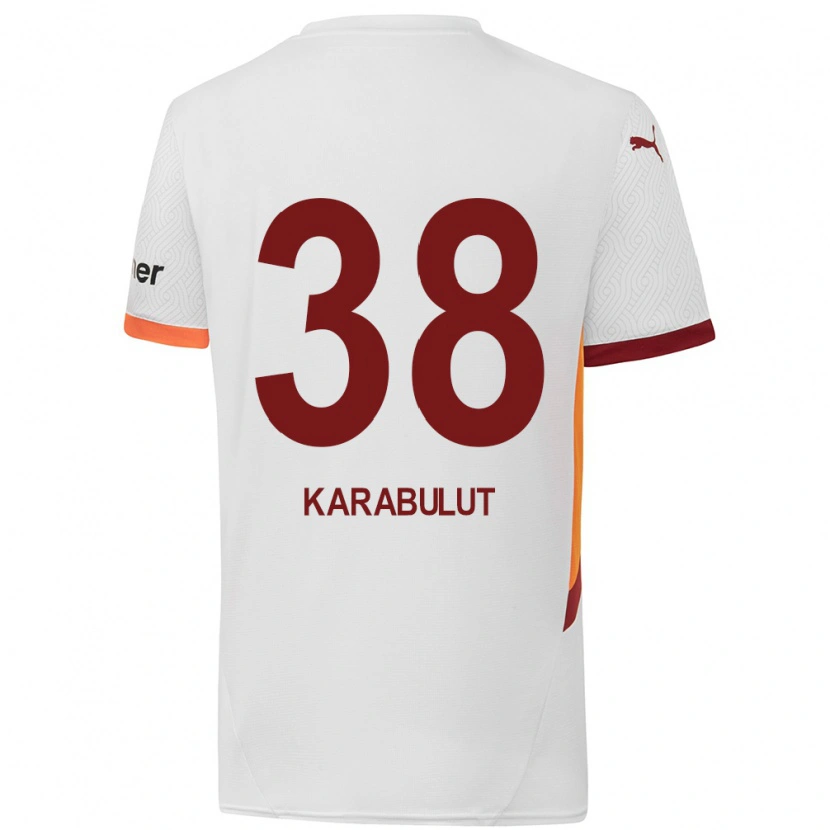 Danxen Heren Arzu Karabulut #38 Wit Geel Rood Uitshirt Uittenue 2024/25 T-Shirt