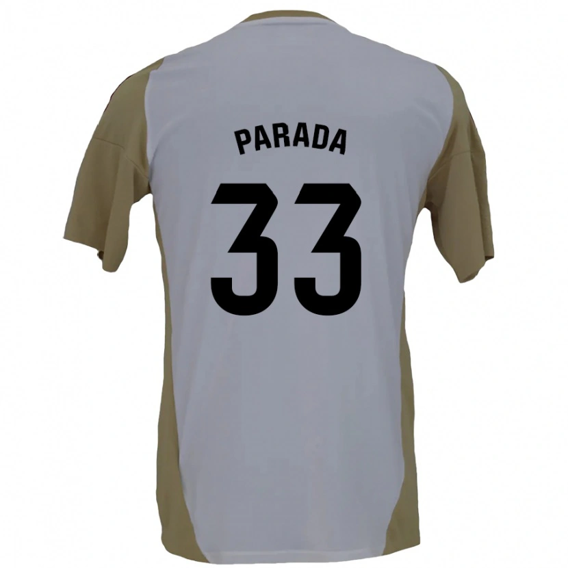 Danxen Heren Victor Parada #33 Bruin Wit Uitshirt Uittenue 2024/25 T-Shirt