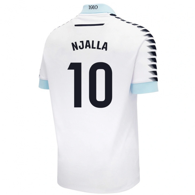 Danxen Heren Nico Njalla #10 Wit Blauw Uitshirt Uittenue 2024/25 T-Shirt