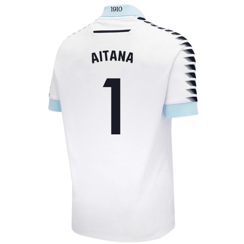 Danxen Heren Aitana #1 Wit Blauw Uitshirt Uittenue 2024/25 T-Shirt