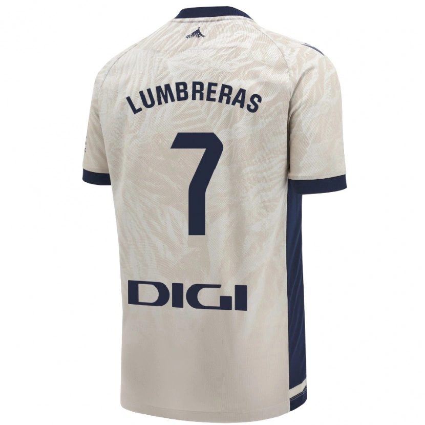 Danxen Heren Carlos Lumbreras #7 Lichtgrijs Uitshirt Uittenue 2024/25 T-Shirt