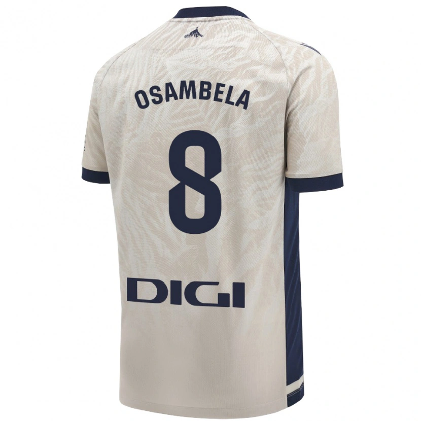 Danxen Heren Asier Osambela #8 Lichtgrijs Uitshirt Uittenue 2024/25 T-Shirt