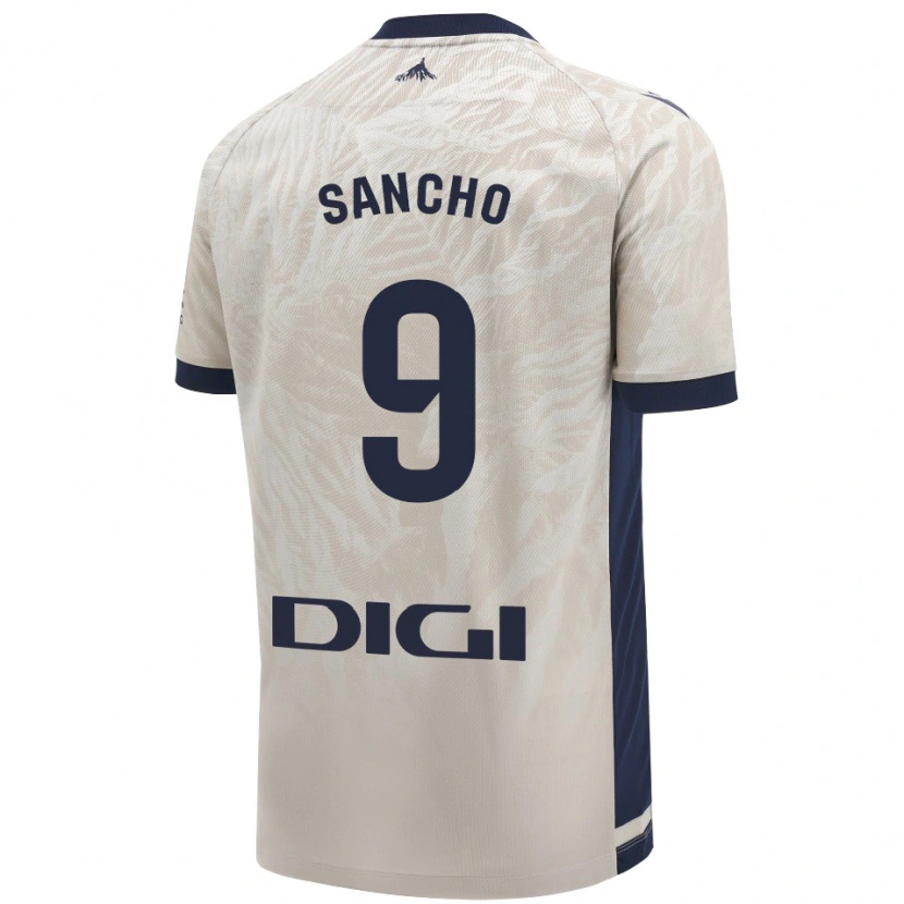 Danxen Heren Dani Sancho #9 Lichtgrijs Uitshirt Uittenue 2024/25 T-Shirt