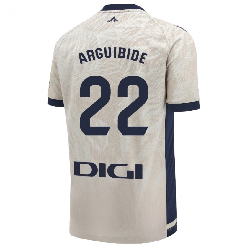 Danxen Heren Iñigo Arguibide #22 Lichtgrijs Uitshirt Uittenue 2024/25 T-Shirt