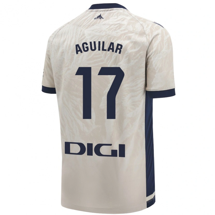 Danxen Heren Eneko Aguilar #17 Lichtgrijs Uitshirt Uittenue 2024/25 T-Shirt