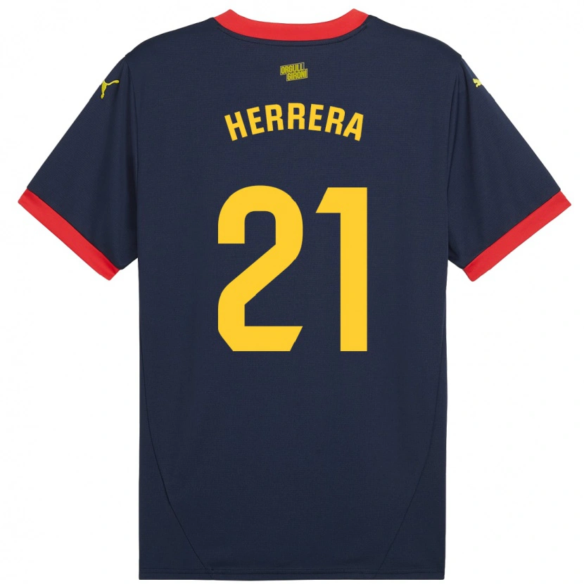 Danxen Heren Yangel Herrera #21 Marineblauw Uitshirt Uittenue 2024/25 T-Shirt