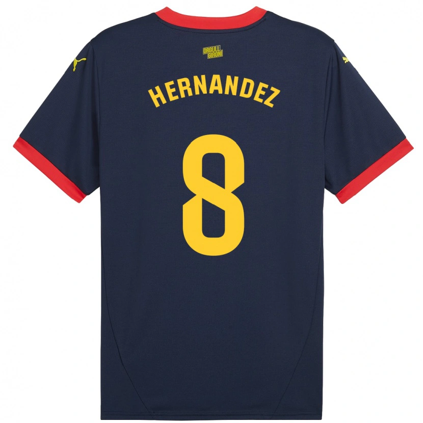 Danxen Heren Sofia Hernández #8 Marineblauw Uitshirt Uittenue 2024/25 T-Shirt