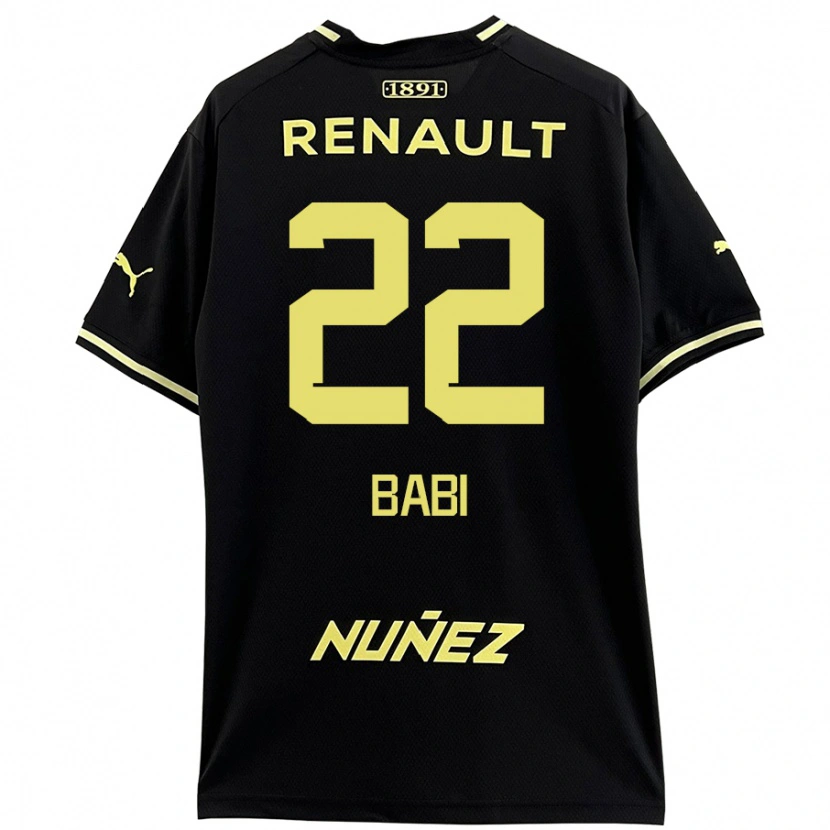 Danxen Heren Matheus Babi #22 Zwart Geel Uitshirt Uittenue 2024/25 T-Shirt