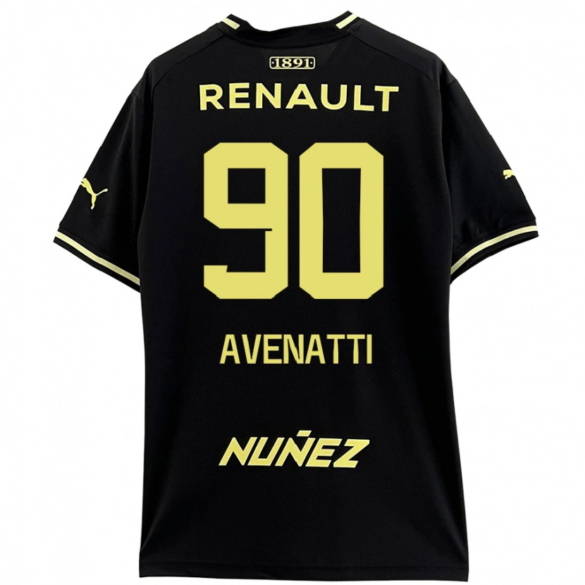 Danxen Heren Felipe Avenatti #90 Zwart Geel Uitshirt Uittenue 2024/25 T-Shirt