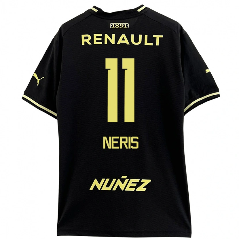 Danxen Heren José Neris #11 Zwart Geel Uitshirt Uittenue 2024/25 T-Shirt