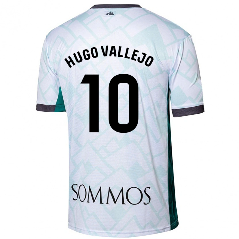 Danxen Heren Hugo Vallejo #10 Wit Groen Uitshirt Uittenue 2024/25 T-Shirt